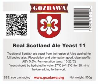 PIVNÍ KVASNICE  Real Scotland Yeast 11   (Pivní kvasnice)