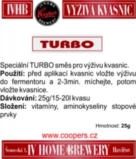 Turbo živiny pro kvasinky 25g (Kvasnice )