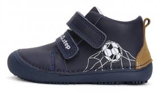 Chlapecká barefoot kožená obuv D.D.step S063-42833  s fotbalovým míčem