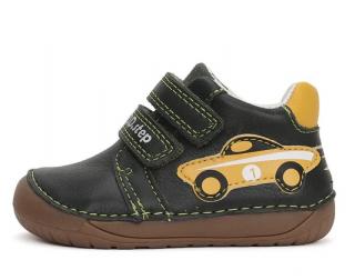 Chlapecká kožená barefoot obuv D.D.step S070-42393A s autem