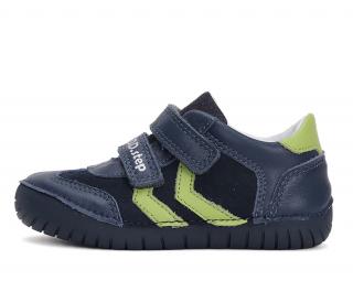 Chlapecká modrá Kožená obuv D.D.step S050-42180B (Celoroční obuv D.D.step)