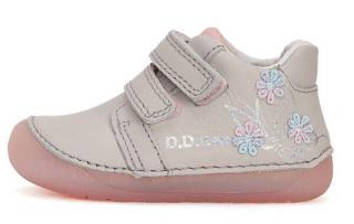 Dívčí kožená barefoot obuv D.D.step S070-41484