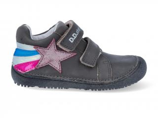 Dívčí kožená obuv D.D.step barefoot S063-346