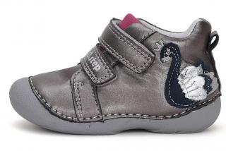 Dívčí kožená obuv D.D.step S015-42532A s labutí