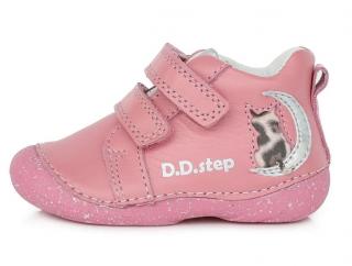 Dívčí růžové boty D.D.step S015-353A s kočičkou