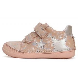 Dívčí růžové kožené boty D.D.step S078-41678A