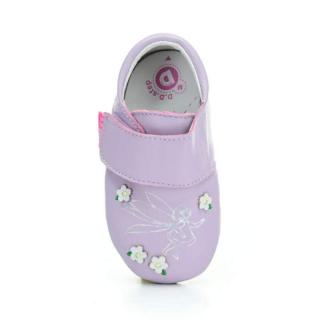 Fialové kožené capáčky D.D.step K1596-41332 víla s květy