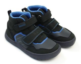 Kožená barefoot obuv Protetika Hardy denim (dětská certifikovaná obuv)