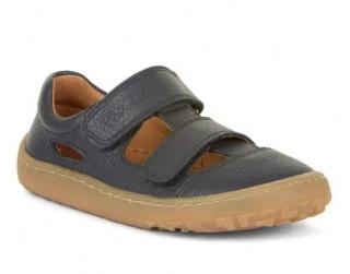 Modré kožené barefoot sandály Froddo G3150266