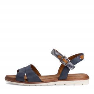 Pohodlné měkké modré sandály Tamaris 28190