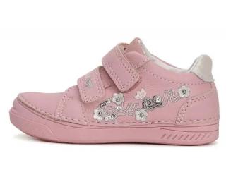 Růžová Kožená obuv D.D.step S040-41475A