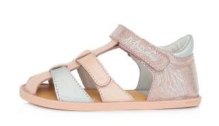 Růžové barefoot sandálky D.D.step G076-382B