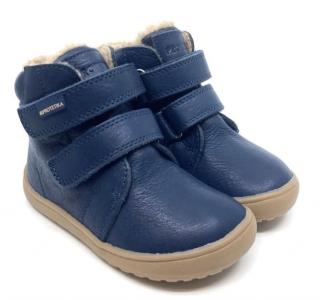 Zimní kožená obuv s membránou PROTETIKA DARYK NAVY (Chlapecká zimní barefoot obuv)