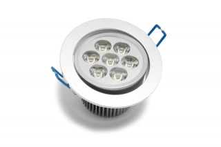 LED SPOT 105 - 7W stříbrná
