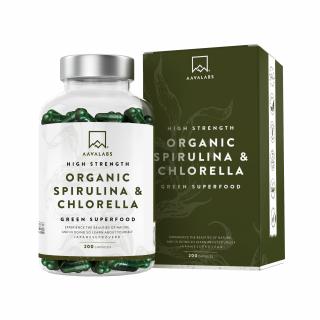 AAVALABS - Spirulina & Chlorella (200 kapslí)