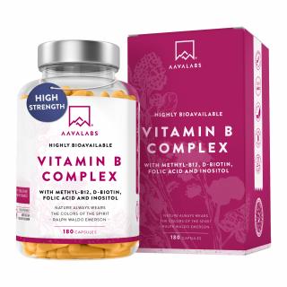 AAVALABS - Vitamin B komplex (180 kapslí)