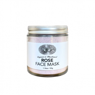 Anima Mundi - Rose Clay mask - Růžová pleťová maska s bílým jílem, bio (50 g)