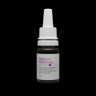 CBDium - 1500 Konopný olej Forte Full Spectrum (10 ml)