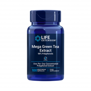 Life Extension - Mega Green Tea - extrakt ze zeleného čaje, EU (100 kapslí)