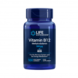 Life Extension - Vitamin B12, metylkobalamin 500 ug, EU (100 kapslí)