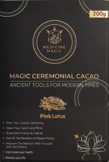 Medicine Magic – Ceremoniální kakao s růžovým lotosem - Nelumbo nucifera (200 g)