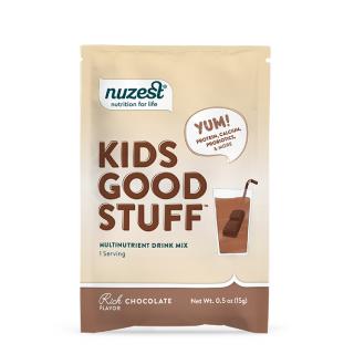 Nuzest - Kids Good Stuff, proteinový nápoj v prášku, čokoláda, 15 g (1 porce)