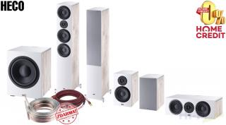 HECO Aurora 700 set 5.1 bílá