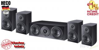 HECO Victa Elite 302 set 5.0 černá (+ reprokabely ZDARMA)