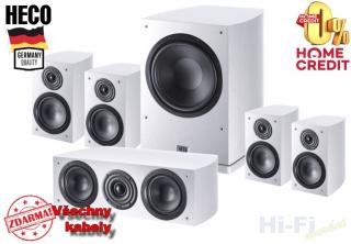 HECO Victa Elite 302 set 5.1 bílá (+ reprokabely ZDARMA)