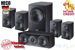HECO Victa Elite 302 set 5.1 černá (+ reprokabely ZDARMA)
