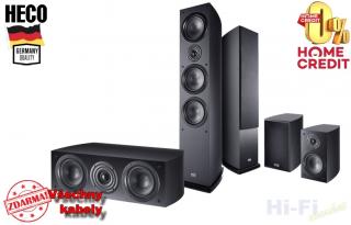 HECO Victa Elite 702 set 5.0 černá (+ reprokabely ZDARMA)