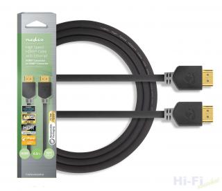 Nedis Premium vysokorychlostní HDMI kabel s Ethernetem, 0,5m