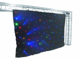 Eurolite CRT-120 LED záclona na konstrukci, 3 x 2 m, barevná