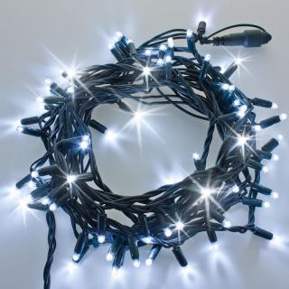 Flash LED řetěz 10m 120 MAXI LED propojitelné PROFI 2-pin venkovní, studená bílá (Venkovní světelný řetěz)