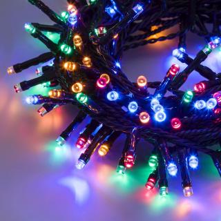 LED řetěz 60,5m 1500 LED 31V venkovní, 8 programů, mix barev (vánoční led řetězy)