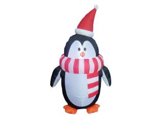 Vánoční dekorace nafukovací tučňák, 120cm (Vánoční figurína)