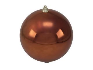 Venkovní vánoční ozdoba - vánoční koule, 20 cm, měděná (1 ks)