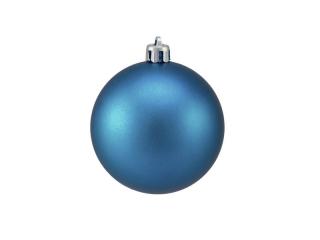 Venkovní vánoční ozdoba - vánoční koule, 7cm, matná modrá (6 ks) (Vánoční ozdoby)
