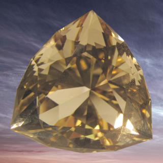 Citrín z Moravy velikost: 24mm Váha: 52.43ct