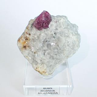 Rubín z Afghánistánu 60x52mm, krystal: 15x13mm
