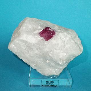 Rubín z Afghánistánu85x62mm, krystal: 16x12mm