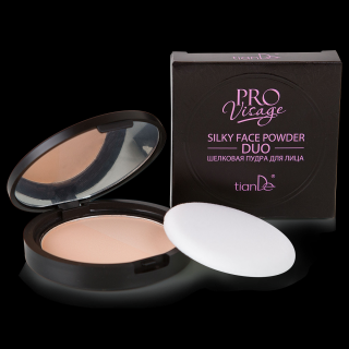 Sametový pleťový pudr Duo 10 g Tiande (Světlejší odstín)
