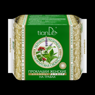 Tiande dámské bylinné menstruační vložky Nefritová svěžest, denní super 10 ks
