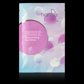 Tiande Hydratační spa rukavice s argininem a vitamínem B3 1 pár (Okamžitá regenerace pokožky rukou)