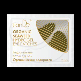 Tiande Hydrogelové polštářky na oční víčka „Organické vodní řasy” 2 ks v balení