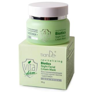 Tiande Revitalizační noční pleťová krémová maska Biotics 50 g (Revitalizace podrážděné pleti)