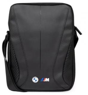 BMW Carbon Leather Tablet Bag 10  Black