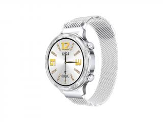 Chytré hodinky CARNEO Gear+ Deluxe stříbrné