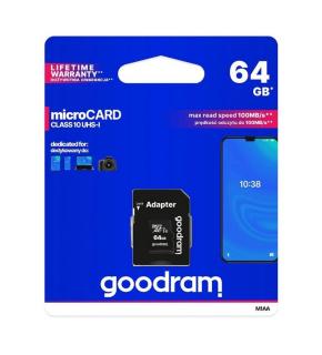 GOODRAM MICROSDXC KARTA 64GB M1AA + Adapter