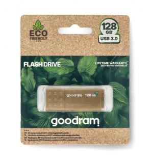 GOODRAM UME3 ECO FRIENDLY USB 3.0 Flash disk 128GB - hnědá